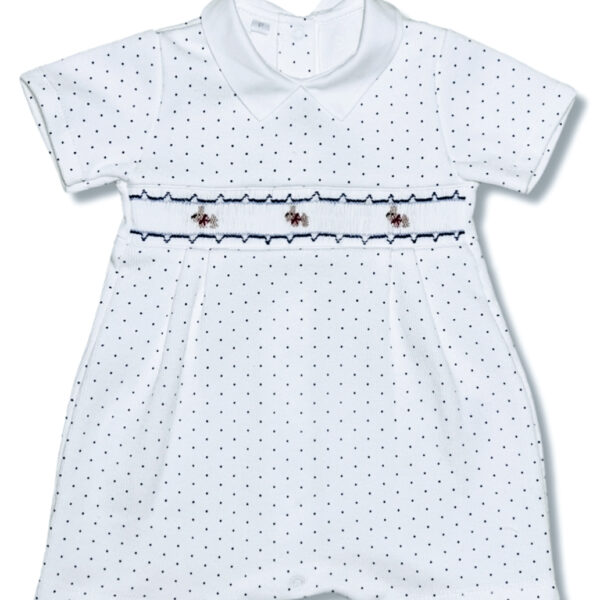 Romper Smock Poá Fox